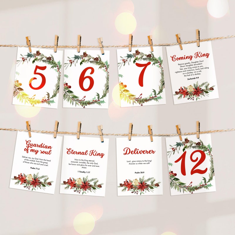 Names of Jesus Advent Calendar - Etsy