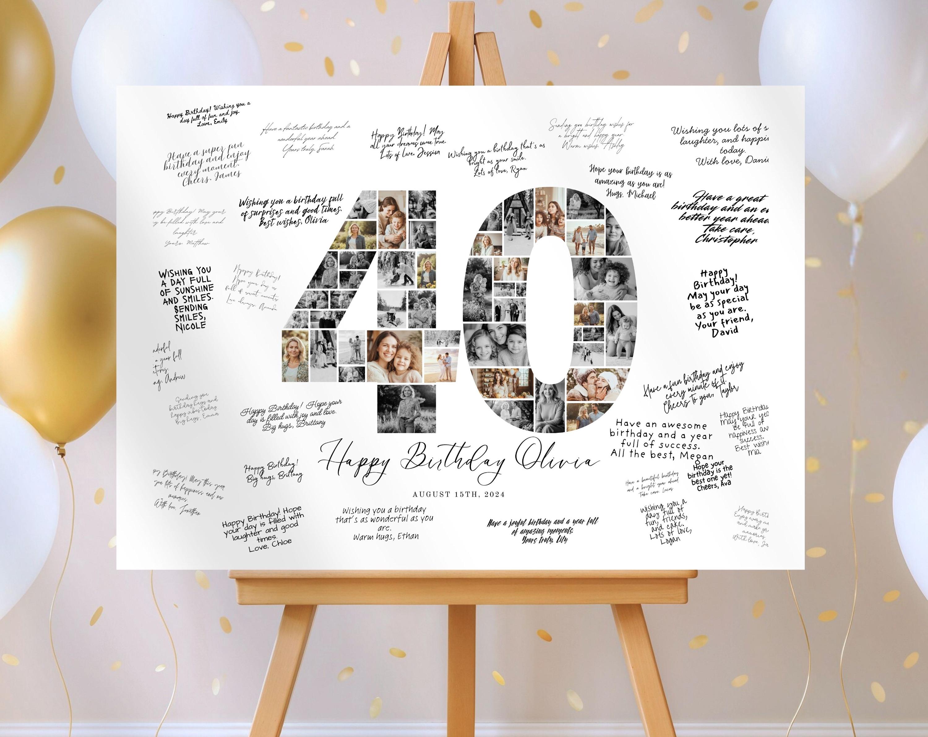 Il libro dei miei 40 anni: 21x21cm - 75 pagine - biglietti d'auguri - idea regalo di compleanno - buo compleanno - libro degli opsiti di compleanno - guestbook - Tigul, Arthur: 9781727407259