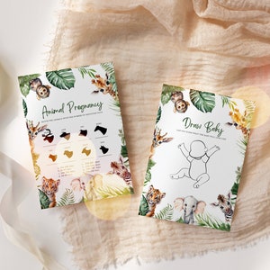Animal Pregnancy Baby Shower Digital Download Game