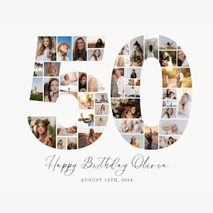 Personalized 50th Birthday Gift for Him