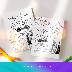 Baby Shower ABC Book Woodland