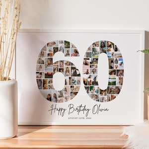 60st Birthday EDITABLE Photo Collage