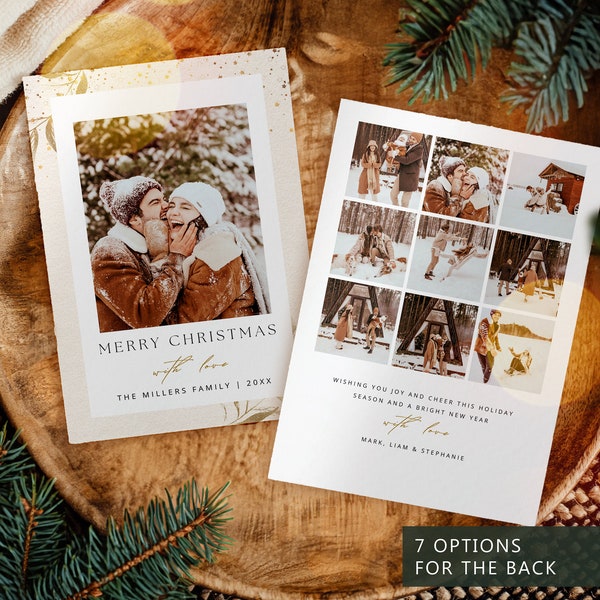 Christmas Card Custom Photo, Photo Christmas Card Template, Christmas Photo Card, Photo Christmas Card, Christmas Photo Card Template, CH2X