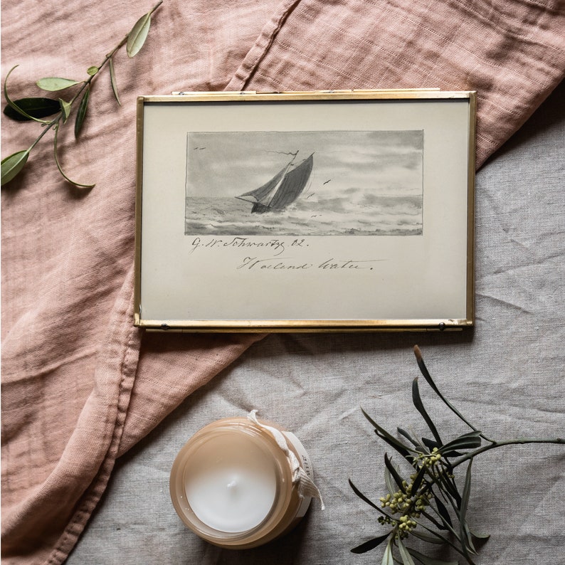 Rental house decor sailboat art