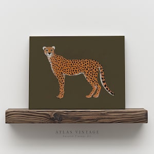 Modern big cat printable poster for jungle-inspired home decor.