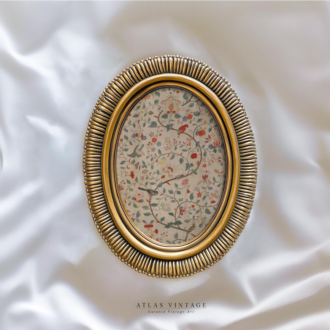 Vintage Chinoiserie Floral Art Print, Botanical Tapestry (digital Print ...