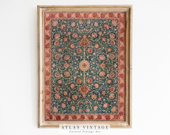 William Morris Rug Print | Antique Tapestry Art (Digital Download)