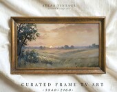Vintage Fall Sunset Samsung Frame TV Art (Digital Download)