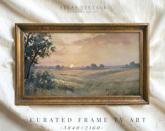 Vintage Herbst Sonnenuntergang Samsung Rahmen TV Art (Digitaler Download)