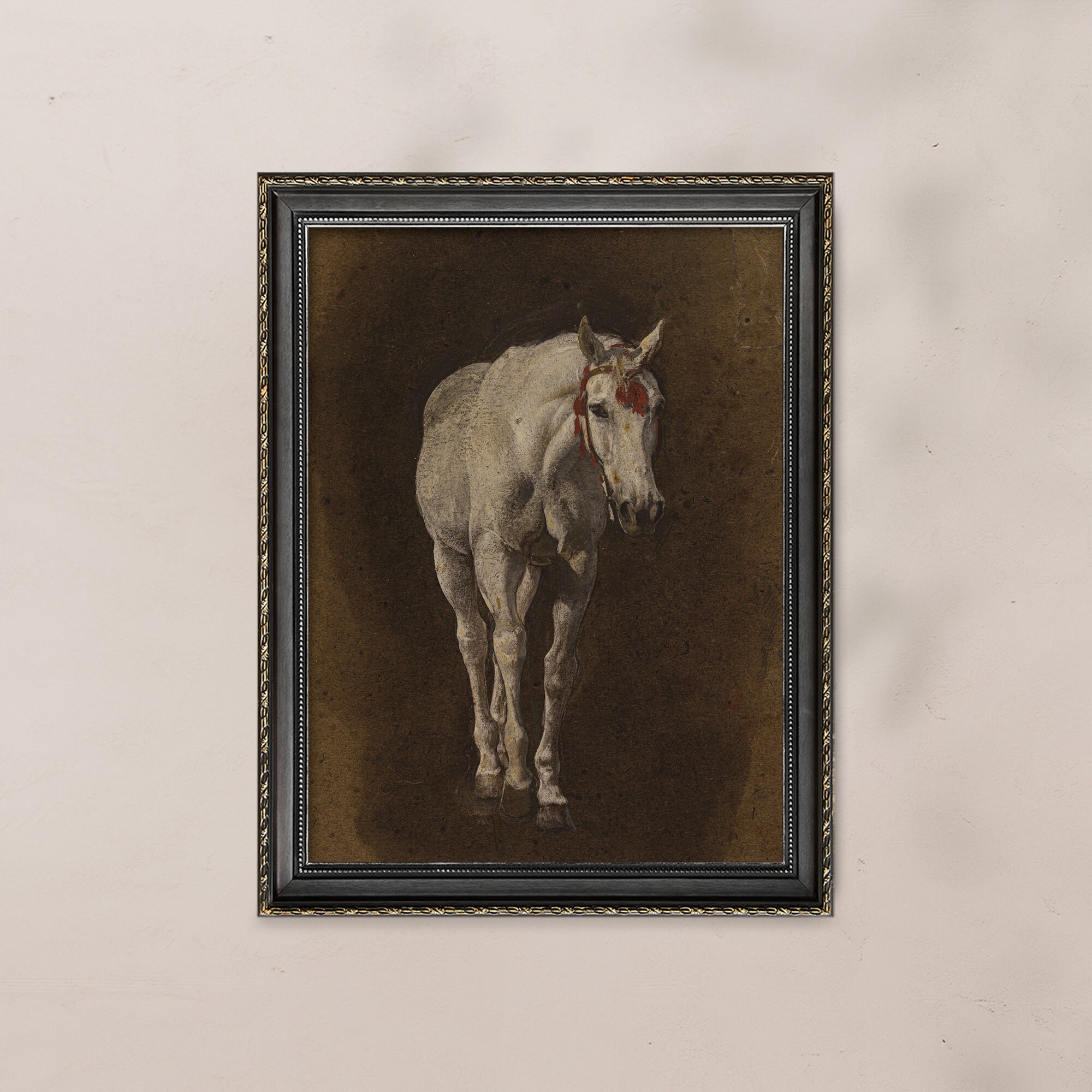 イタリア 額絵 アートフレーム 馬 駿馬 ゴールドフレーム 50100-0244 イタリア製 輸入雑貨 額絵 アートフレーム 馬 駿馬 ゴールドフレーム