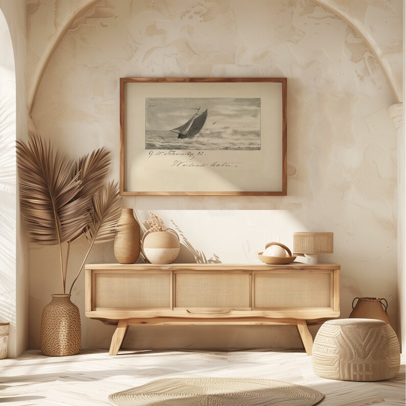 Printable sailboat art for rental homes