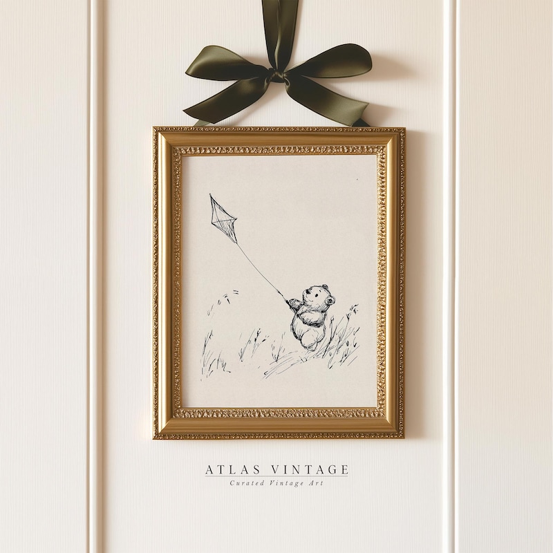 Kite Flying Drawing - Etsy