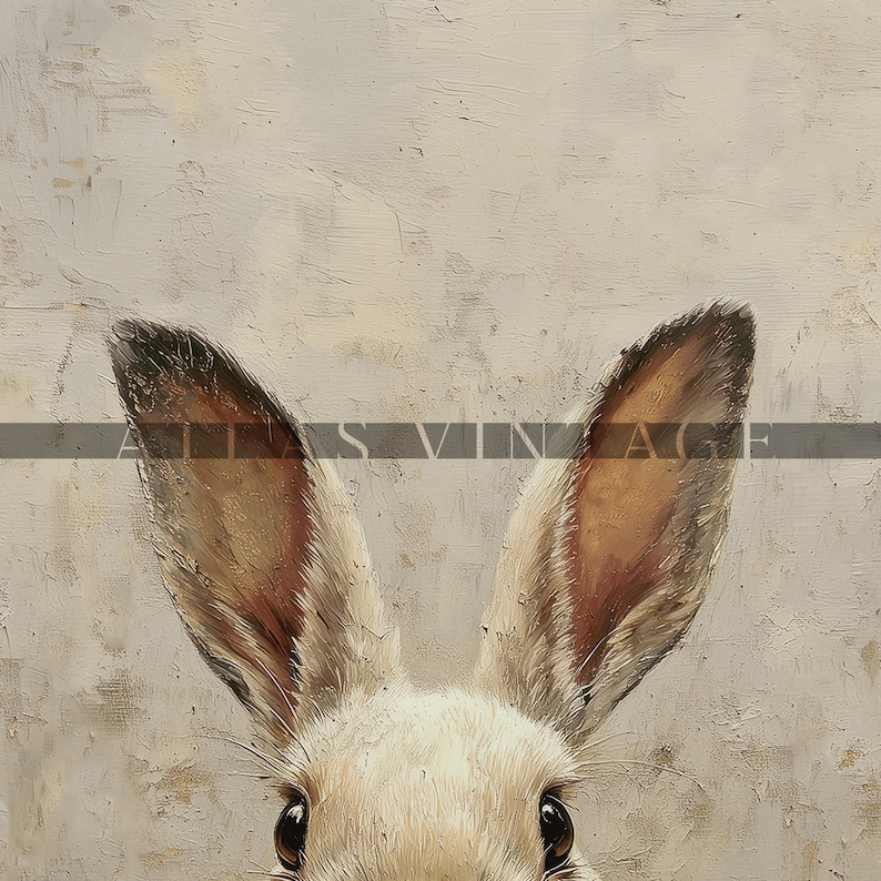Cottagecore rabbit painting for Samsung Frame TV
