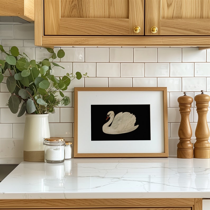 Neutral Swan Printable Art