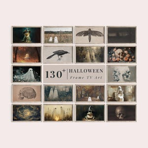 Halloween Frame TV Art Set | Spooky Samsung Tv Art Mega Bundle | Dark Academia Cottagecore Decor | Witchy Halloween Fall Digital Art