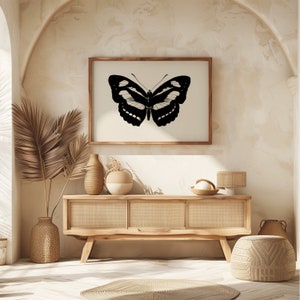 Printable digital download of vintage butterfly sketch