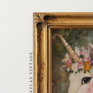 A magical, enchanting unicorn art print in a fairytale-inspired setting.
