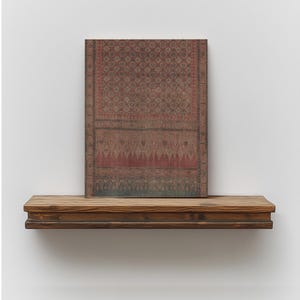 Printable boho wall decor inspired by antique Persian rugs and rustic cottagecore style