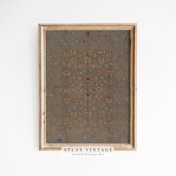 Vintage Rug Print | Antique Tapestry Wall Art (Digital Download)