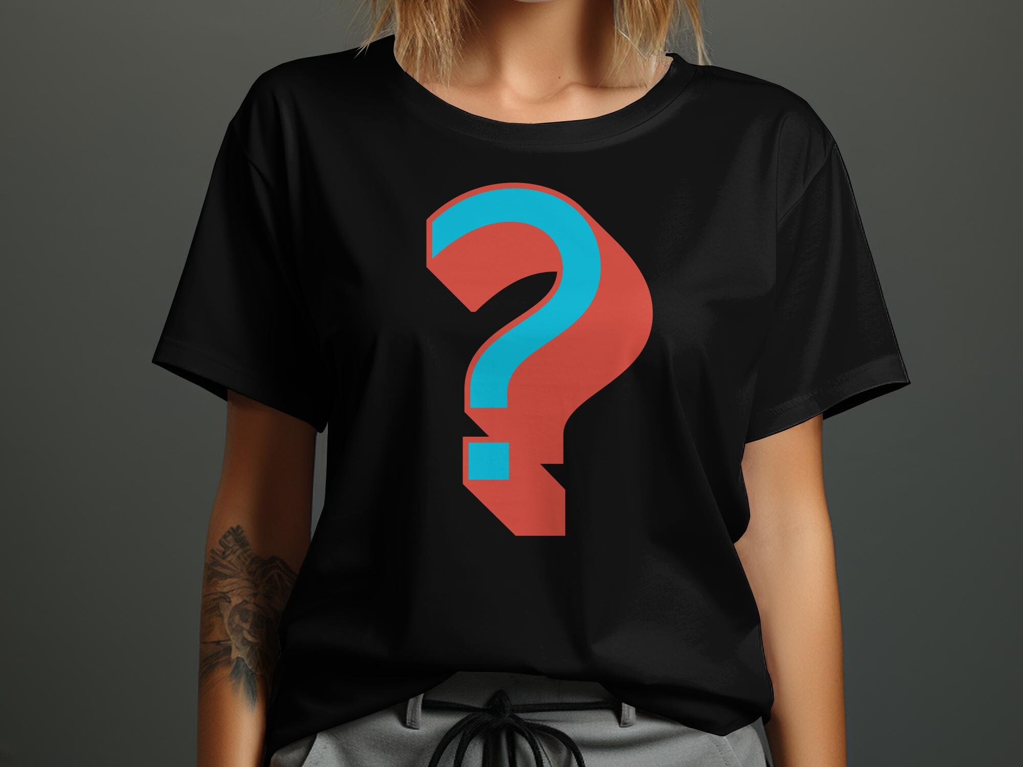Question Mark Shirt Trippy 3d Effects Grammar Design Shirt