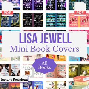 Lisa Jewell Mini Book Covers, Download mini book covers, Make Your Own Mini Books at Home, Miniature Books Template, PDF File Download