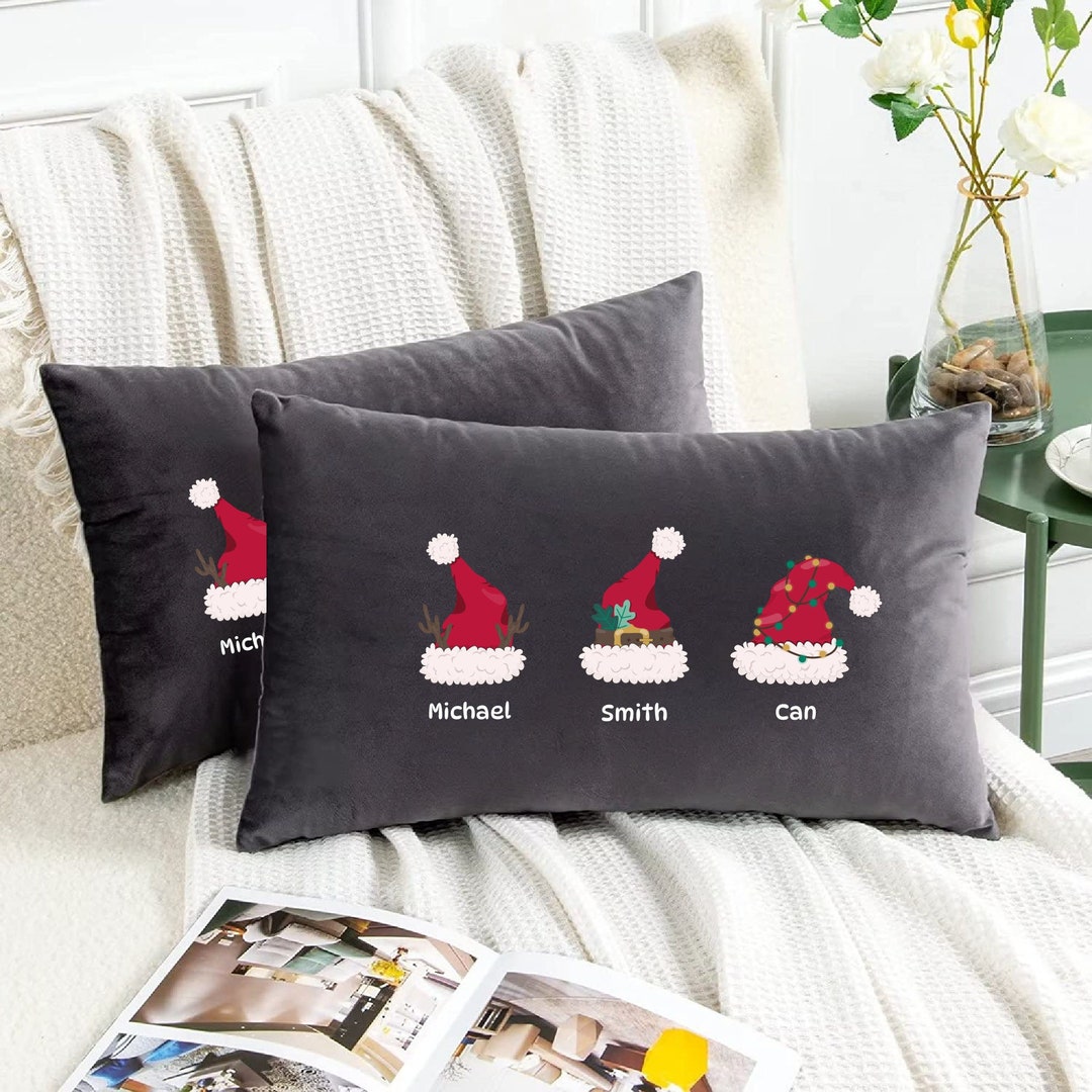 Christmas Cushion, Merry Christmas, Christmas Pillow Cover, Noel