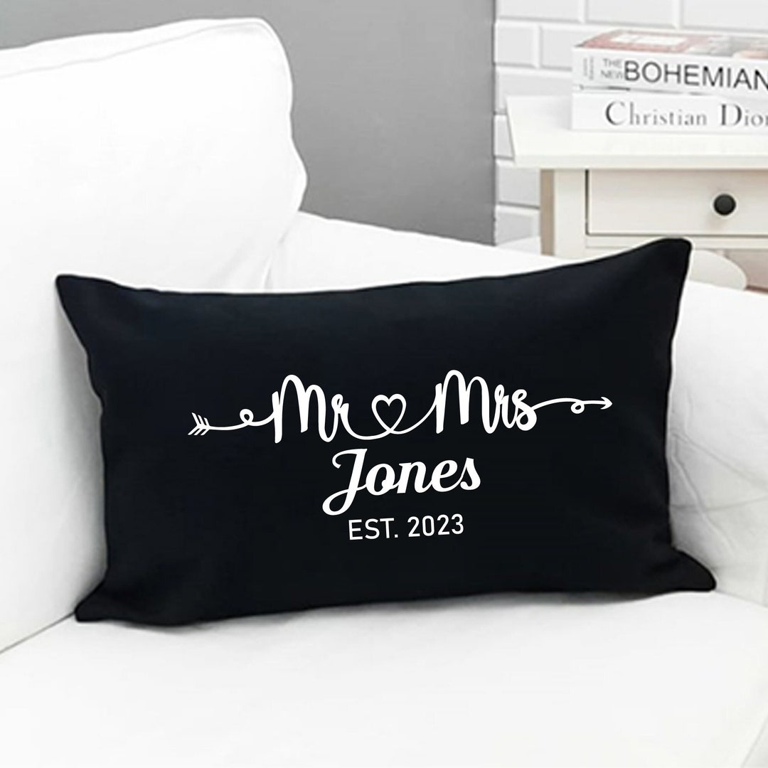 Personalized Couple Pillow Personalized Wedding Gift Custom Etsy