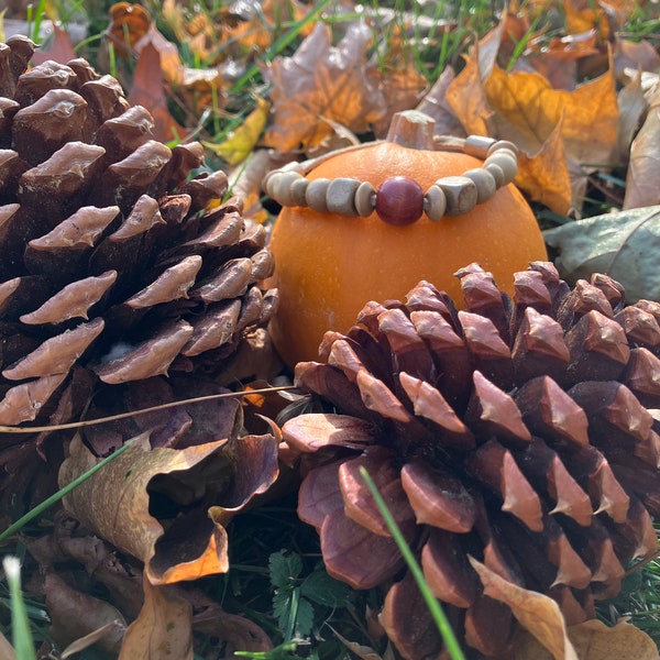 Cute Fall Handcrafted Natural Style Wooden Beaded Bracelet