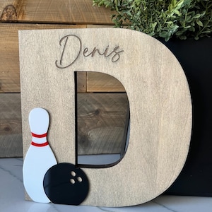 Decorazioni per la casa a tema bowling - Decorazioni per la casa a tema bowling e birilli - Regalo per appassionati di bowling - Bowling - Banchetto di fine anno per giocatori senior di bowling - Regalo per un compagno di bowling - Premio per la squadra di bowling immagine 10