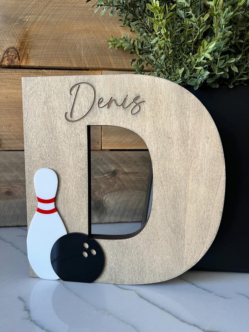 Decorazioni per la casa a tema bowling - Decorazioni per la casa a tema bowling e birilli - Regalo per appassionati di bowling - Bowling - Banchetto di fine anno per giocatori senior di bowling - Regalo per un compagno di bowling - Premio per la squadra di bowling immagine 10