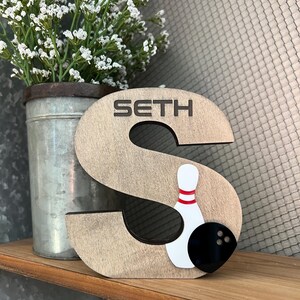 Decorazioni per la casa a tema bowling - Decorazioni per la casa a tema bowling e birilli - Regalo per appassionati di bowling - Bowling - Banchetto di fine anno per giocatori senior di bowling - Regalo per un compagno di bowling - Premio per la squadra di bowling immagine 11