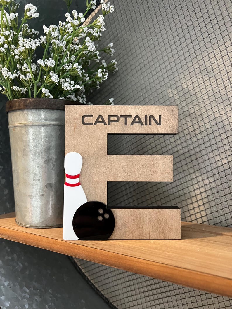 Decorazioni per la casa a tema bowling - Decorazioni per la casa a tema bowling e birilli - Regalo per appassionati di bowling - Bowling - Banchetto di fine anno per giocatori senior di bowling - Regalo per un compagno di bowling - Premio per la squadra di bowling immagine 18