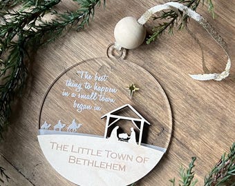 Nativity Scene Ornament - Small Town Ornament