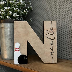 Decorazioni per la casa a tema bowling - Decorazioni per la casa a tema bowling e birilli - Regalo per appassionati di bowling - Bowling - Banchetto di fine anno per giocatori senior di bowling - Regalo per un compagno di bowling - Premio per la squadra di bowling immagine 16