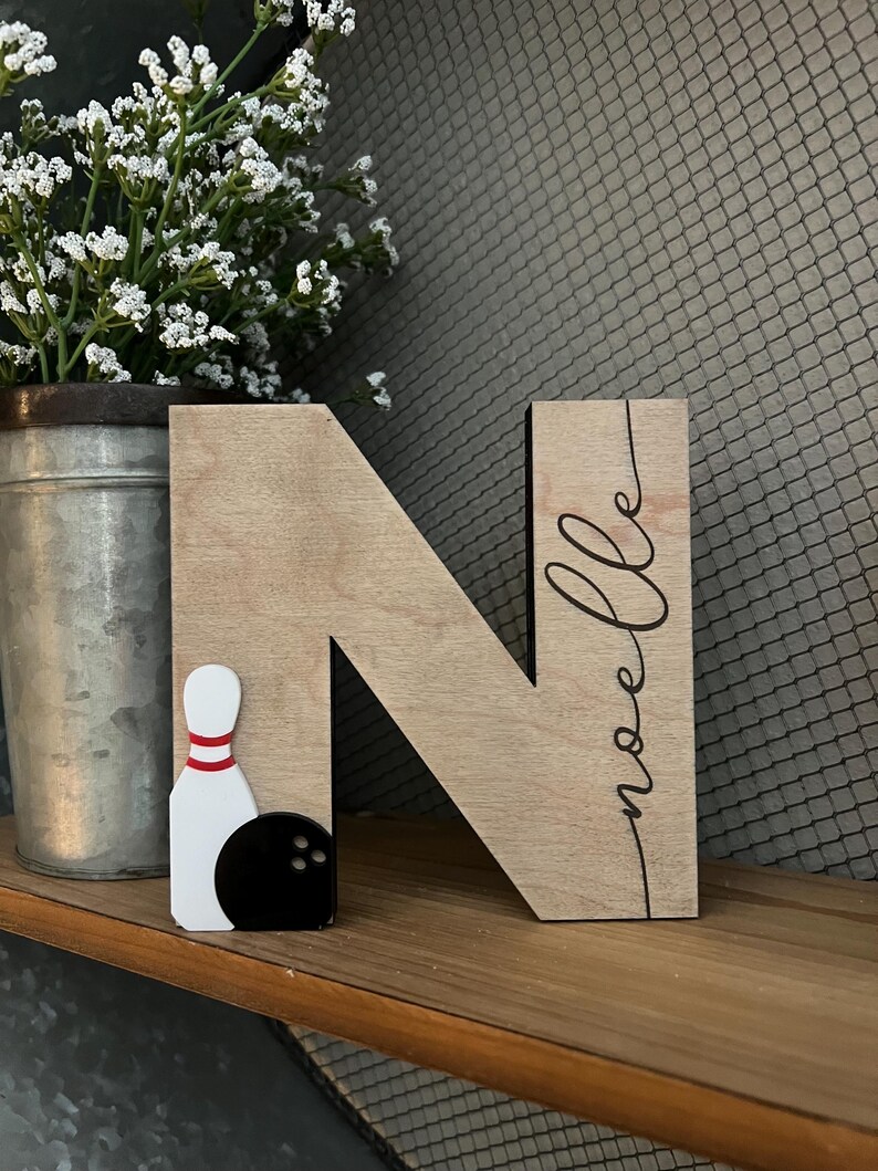Decorazioni per la casa a tema bowling - Decorazioni per la casa a tema bowling e birilli - Regalo per appassionati di bowling - Bowling - Banchetto di fine anno per giocatori senior di bowling - Regalo per un compagno di bowling - Premio per la squadra di bowling immagine 16