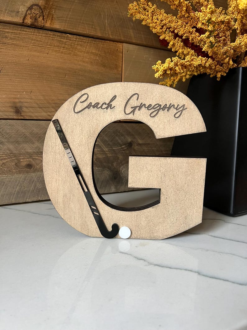 Field Hockey Home Decor - Field Hockey senior banquet gift - field hockey gift - End of Season Sports gift - College Coach gift - Coach gift image 13