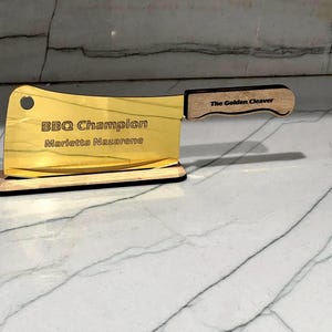 Food Award - Acrylic Knife Award - BBQ award - Custom Cooking Award - Chef Award