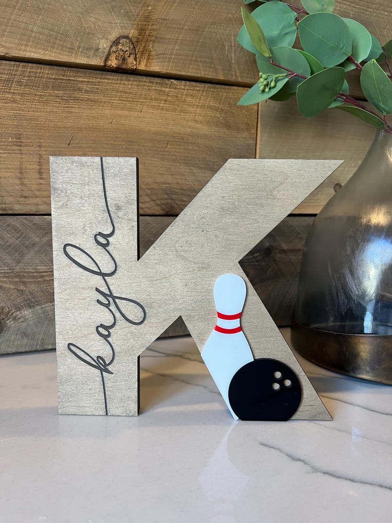 Decorazioni per la casa a tema bowling - Decorazioni per la casa a tema bowling e birilli - Regalo per appassionati di bowling - Bowling - Banchetto di fine anno per giocatori senior di bowling - Regalo per un compagno di bowling - Premio per la squadra di bowling immagine 13