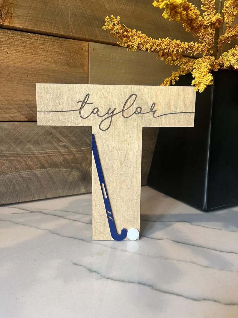 Field Hockey Home Decor - Field Hockey senior banquet gift - field hockey gift - End of Season Sports gift - College Coach gift - Coach gift image 15