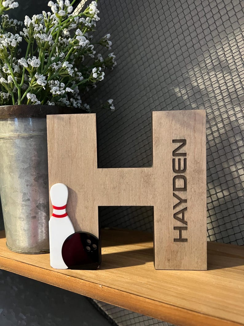 Decorazioni per la casa a tema bowling - Decorazioni per la casa a tema bowling e birilli - Regalo per appassionati di bowling - Bowling - Banchetto di fine anno per giocatori senior di bowling - Regalo per un compagno di bowling - Premio per la squadra di bowling immagine 12