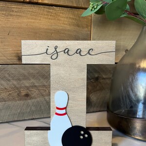 Decorazioni per la casa a tema bowling - Decorazioni per la casa a tema bowling e birilli - Regalo per appassionati di bowling - Bowling - Banchetto di fine anno per giocatori senior di bowling - Regalo per un compagno di bowling - Premio per la squadra di bowling immagine 14