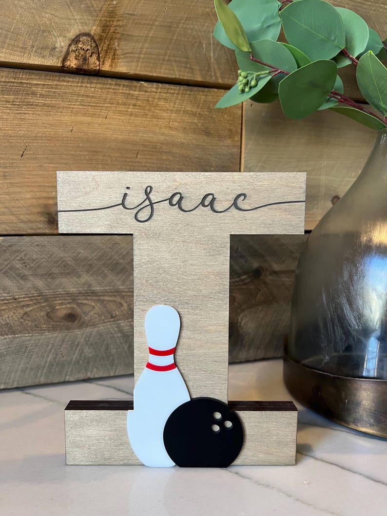 Decorazioni per la casa a tema bowling - Decorazioni per la casa a tema bowling e birilli - Regalo per appassionati di bowling - Bowling - Banchetto di fine anno per giocatori senior di bowling - Regalo per un compagno di bowling - Premio per la squadra di bowling immagine 14