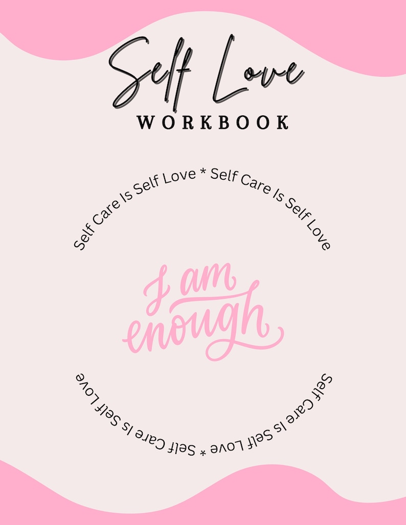 Self Love Workbook, Self Care Journal, Editable Digital Workbook ...