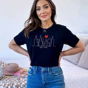 Wein Liebe Shirt, Shirt Wein, Geschenk für Frau, Geschenk für Mann, Geburtstagsgeschenk Wein, Shirt Weinliebhaber, Aperitifo, Aperol