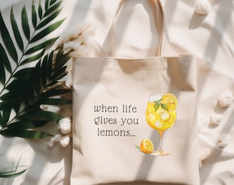 Limoncello Tasche, Limoncello Einkaufstasche, Aperol Tasche, Geschenk für Frau, Cocktailparty, Geburtstagsgeschenk Frau, Limoncello Tüte