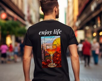 Shirt Aperol Spritz Shirt Aperol Statement Lifestyle Aperitifo T-Shirt Geschenk für Mann Geschenk für Frau Sweatshirt, Enjoy Life