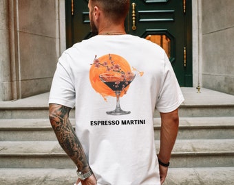 Espresso Martini Shirt, Martini o'clock Geschenk Shirt, trendiga cocktailskjorta, Martinis och Bikinis Bachelorette, Brunch Shirt, Japan