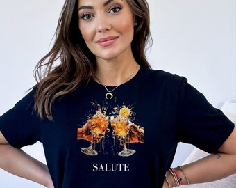 Aperol Shirt, Aperol Spritz Shirt, Aperol T-Shirt, Geburtstagsgeschenk, Geschenk für Frau, Geschenk für Frau, Aperol Spritz Glas, Aperitifo