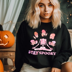 Stay Spooky Png, Halloween Shirt Png, Skeleton png, Retro Halloween, Funny Halloween Png, Spooky Season, Pumpkin Png, Cute Ghost Png