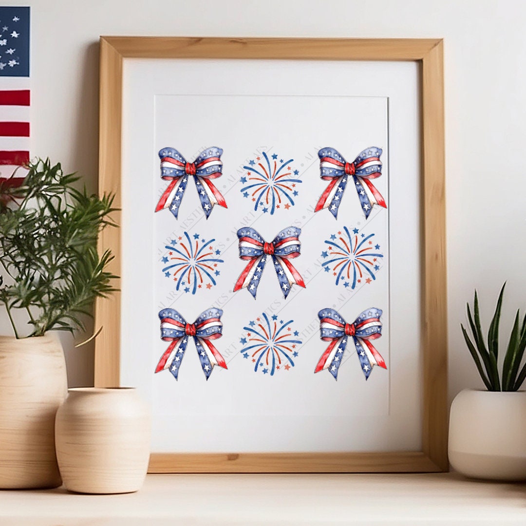 Coquette American Girl PNG, 4th of July American Fireworks Girly ...